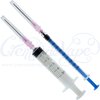 Blunt needle e-liquid syringe