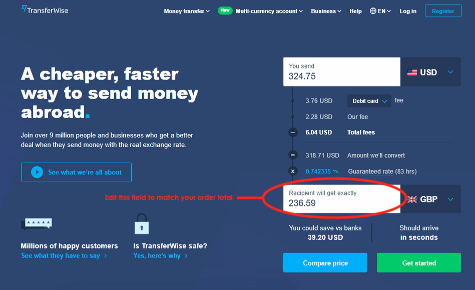 TransferWise Tutorial