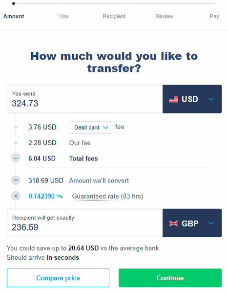 TransferWise Tutorial