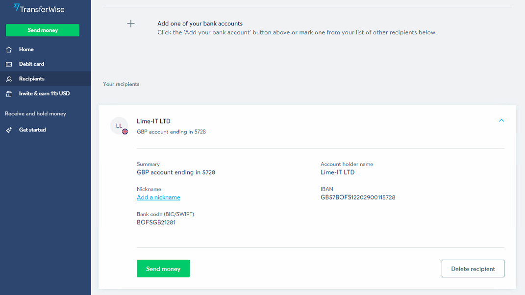 TransferWise Tutorial